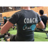 T-shirt bleu chiné AviFit - Modèles hommes et femmes